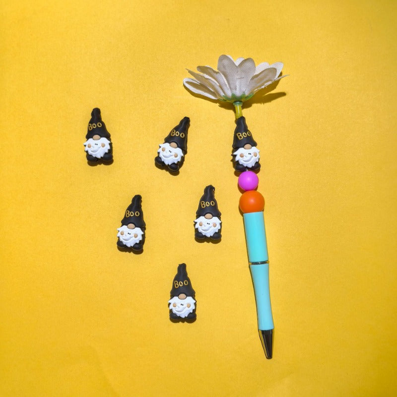 Wholesale 3D dwarf silicone cartoon beads 10pcs/pack